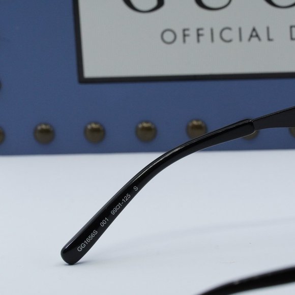 FINAL PRICE NEW GUCCI GG1656S 001 BLACK GREY SUNGLASSES - Picture 6 of 11